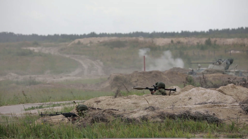 Маневренную оборону города отработали на учении военнослужащие Западного военного округа в Нижегородской области