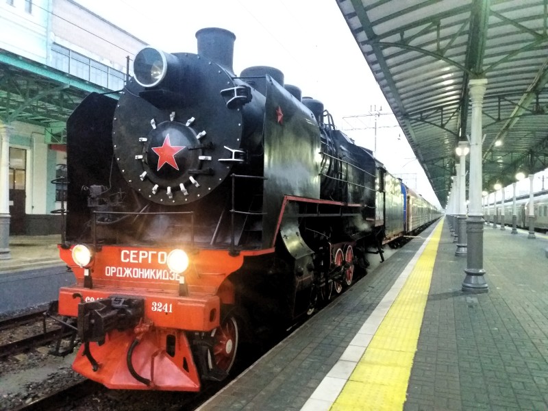 «Поезд Победы» отправляется в свое первое путешествие с Белорусского вокзала