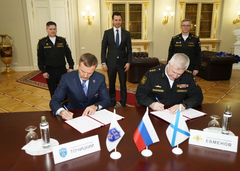 Главное командование Военно-Морского Флота и Хоккейный клуб СКА подписали  соглашение о сотрудничестве