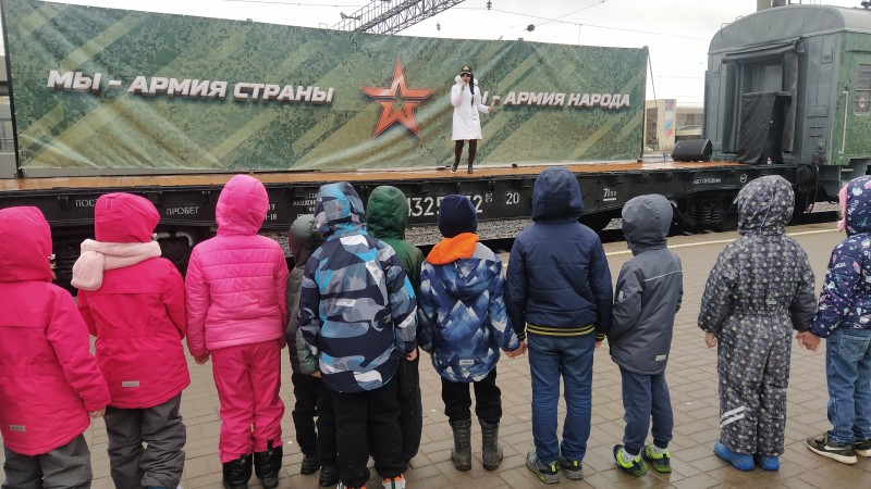 Железнодорожный состав акции «Мы — армия страны! Мы — армия народа!» прибудет 28 апреля в Санкт-Петербург