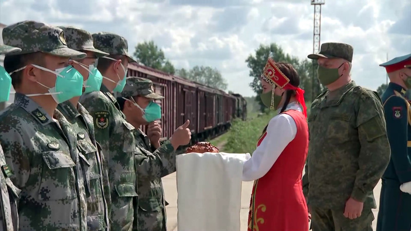 В Алабино прибыл эшелон с танками команды конкурса «Танковый биатлон» Народно-освободительной армии Китая