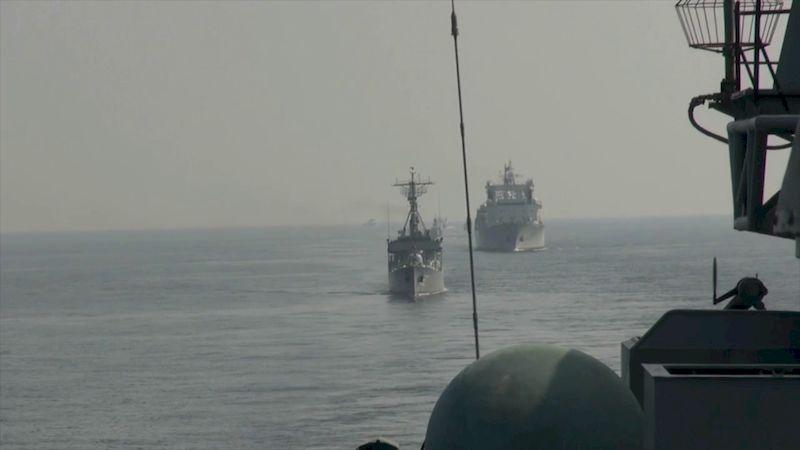 Боевые корабли России, Ирана и Китая отработали организацию спасения на море и противодействие морскому пиратству в ходе военно-морского учения «CHIRU-2022» в Аравийском море