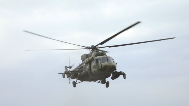 Боевая работа экипажей вертолетов Ми-8МТВ-5 и Ка-52 армейской авиации ЗВО в ходе проведения специальной военной операции