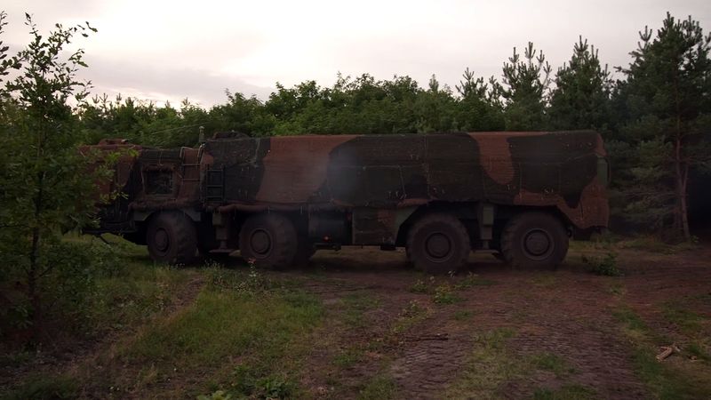 Пуск ракеты ОТРК «Искандер» ЗВО в ходе проведения специальной военной операции