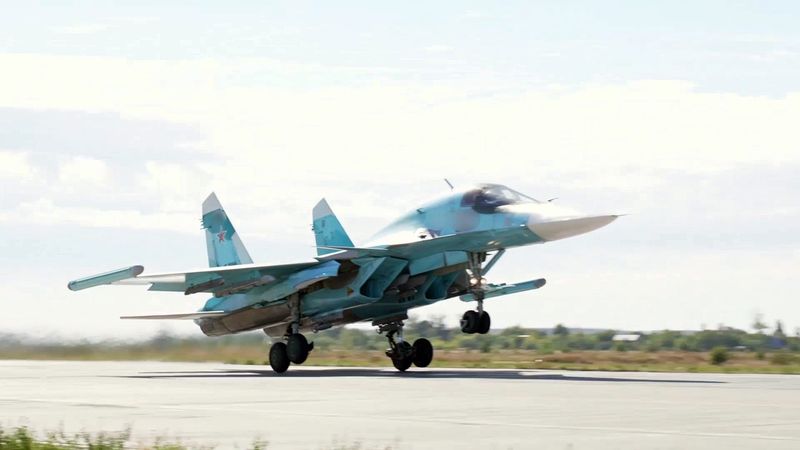 Боевое применение истребителей-бомбардировщиков Су-34 в ходе проведения СВО