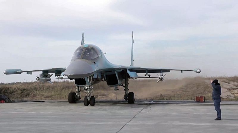 Боевое применение истребителей-бомбардировщиков Су-34 ЗВО в ходе проведения СВО