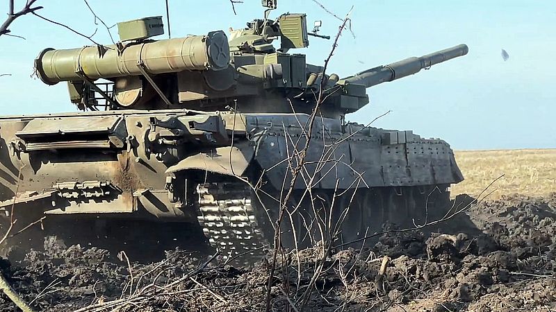 Боевая работа экипажей танков Т-80 Западного военного округа в зоне проведения СВО