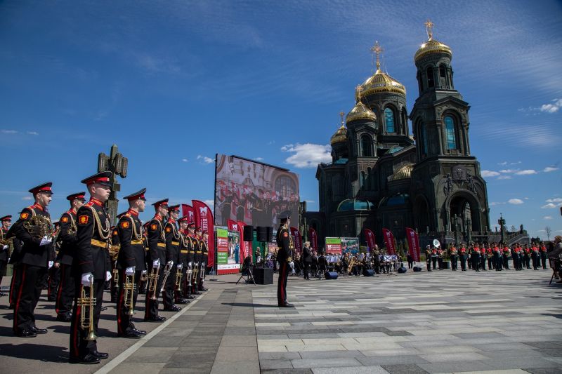Открытие сезона концертов «Военные оркестры в парках» состоится у стен Главного храма Вооружённых Сил России