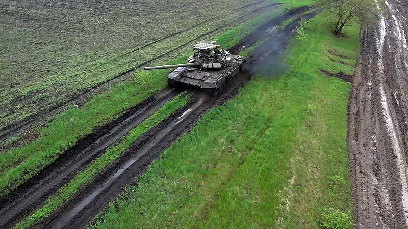 Боевая работа экипажей танков Т-72Б3 ЗВО в зоне проведения СВО