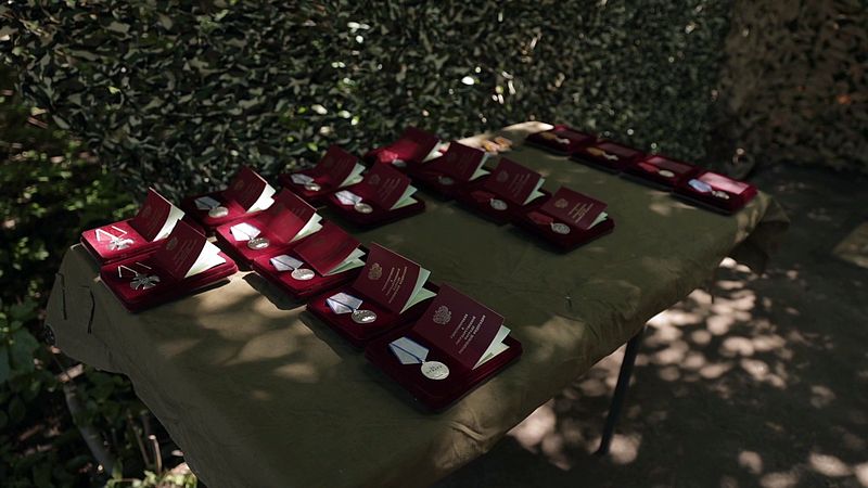 Награждение государственными наградами военнослужащих добровольческого батальона «Тигр», отличившихся в ходе проведения специальной военной операции