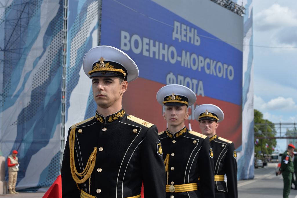 Парад на День ВМФ в Санкт-Петербурге