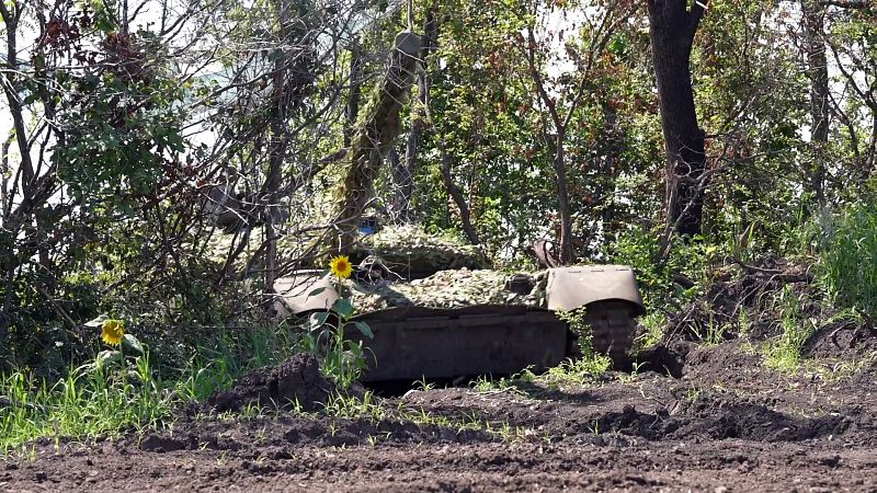 Боевая работа экипажей танков Т-80БВМ в зоне проведения СВО