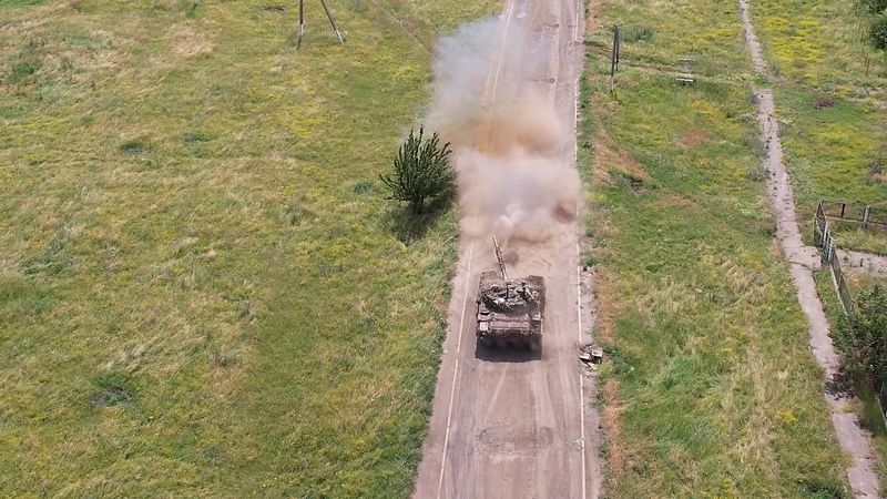 Боевая работа экипажа танка Т-72Б3 на Купянском направлении