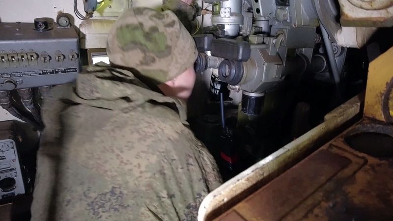 Боевая работа расчета 152-мм САУ «Акация» на Купянском направлении
