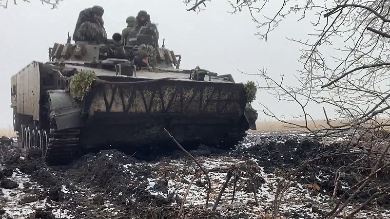 БМП-3 1-й гвардейской танковой армии ЗВО в зоне проведения СВО на Купянском направлении