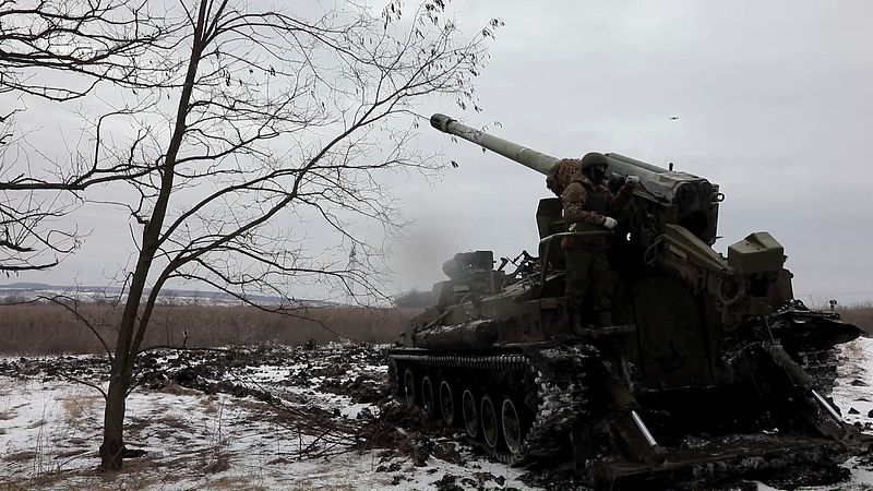Расчеты 152-мм самоходных пушек 2С5 «Гиацинт-С» уничтожили минометный расчет и замаскированные позиции ВСУ на Купянском направлении