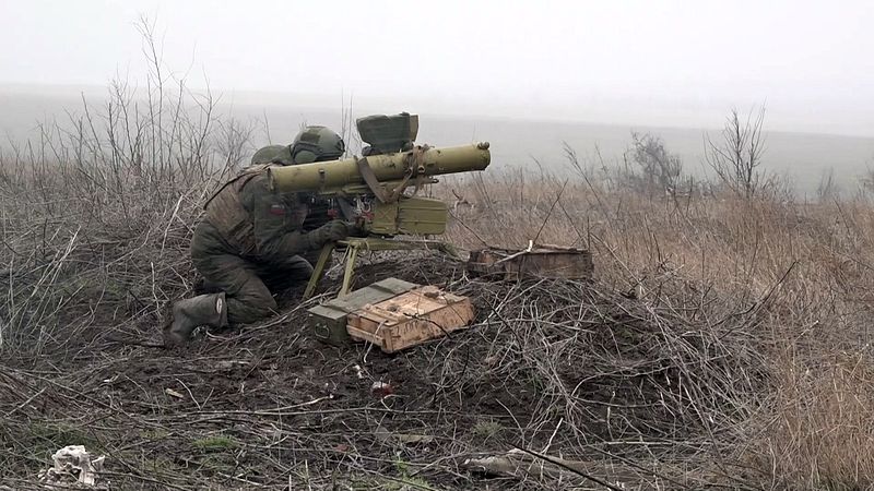 Боевая работа групп огневой поддержки пехоты ВВО на Южно-Донецком направлении