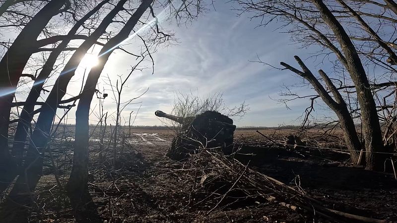 Расчеты гаубиц Д-20 уничтожили замаскированные минометные и артиллерийские расчеты ВСУ на Купянском направлении