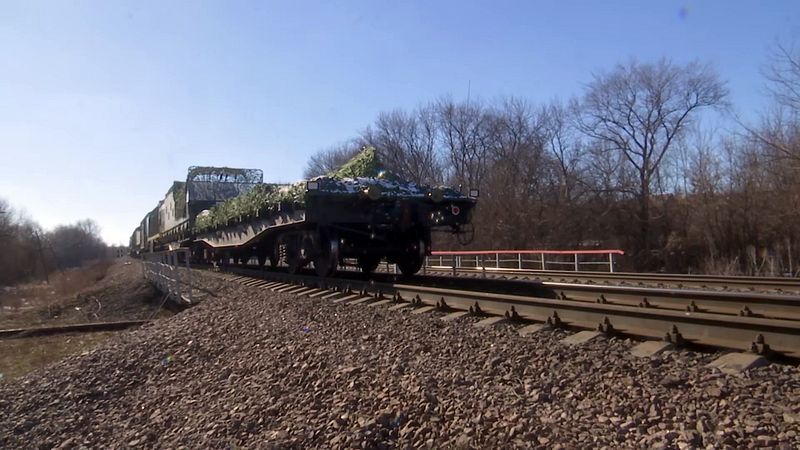 Работа военнослужащих специального поезда «Волга» железнодорожных войск группировки войск «Запад» в ходе проведения СВО